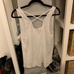 White LNA strappy tank